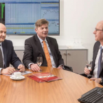 Die Private Banking-Experten der Sparkasse Bremen (v. l.): Rolf Claaßen; Stephan Bruns und Volker Warnke